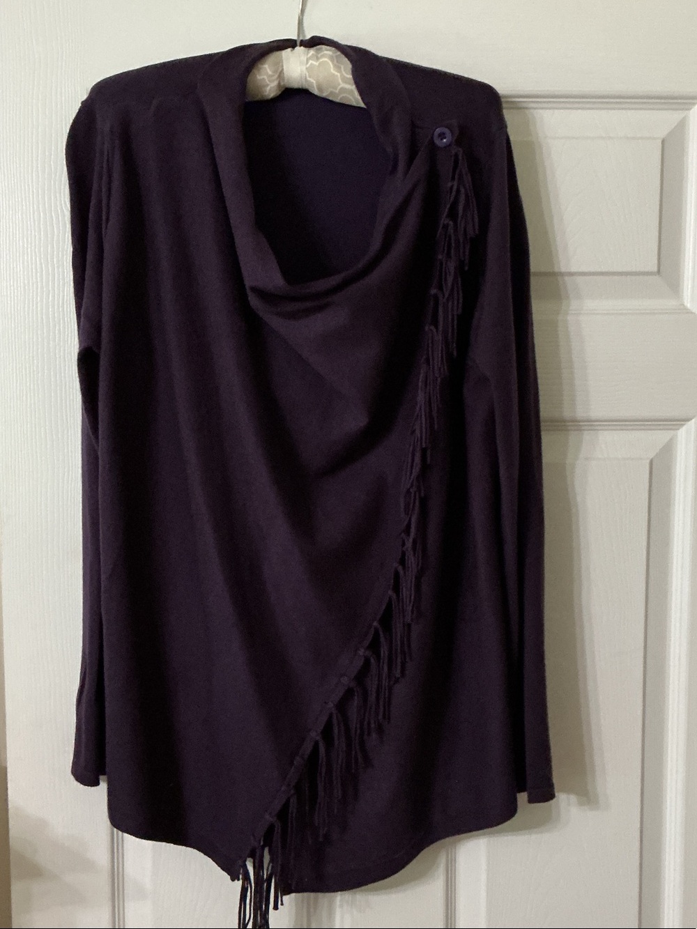 Chico's Deep Plum Knit Cardigan